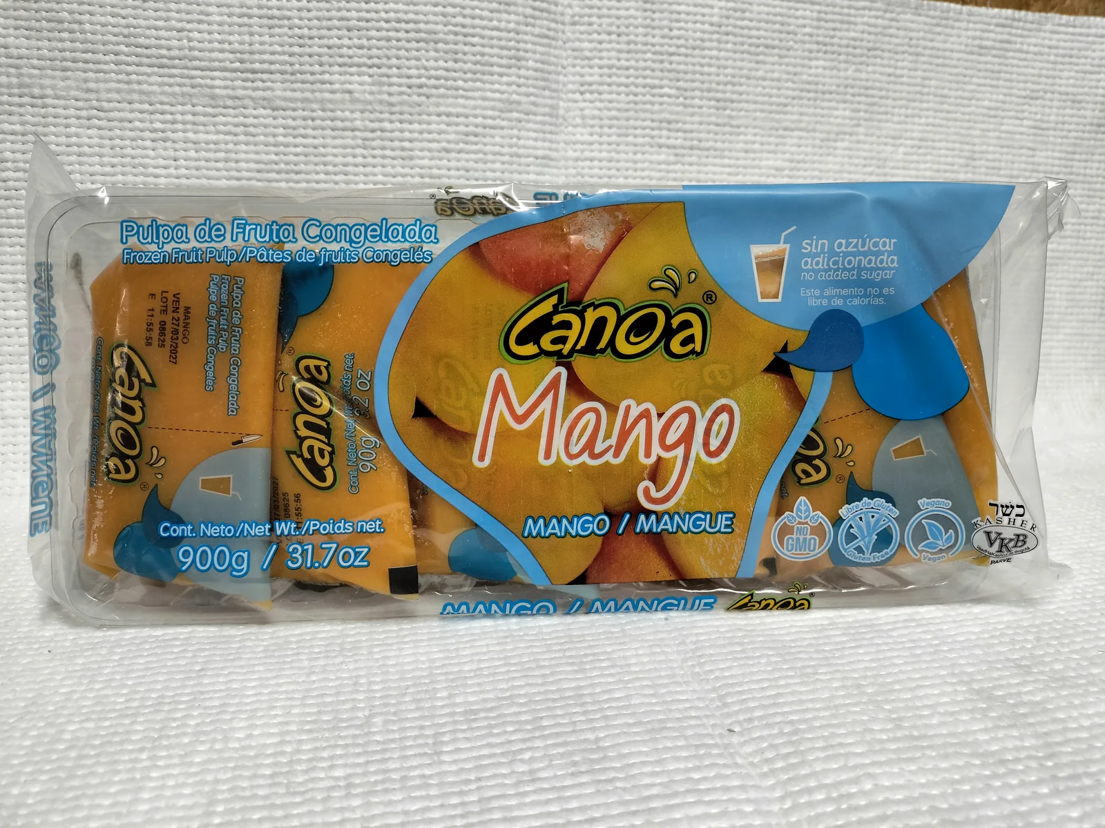 Presentación Canoa sabor Mango