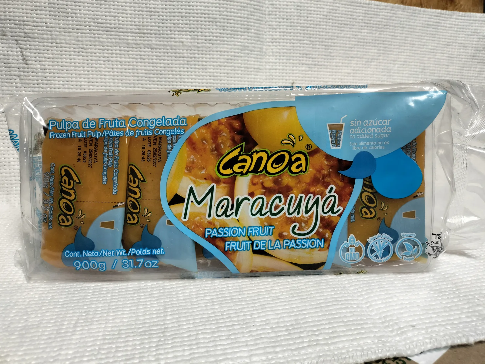 Presentación Canoa sabor Maracuyá